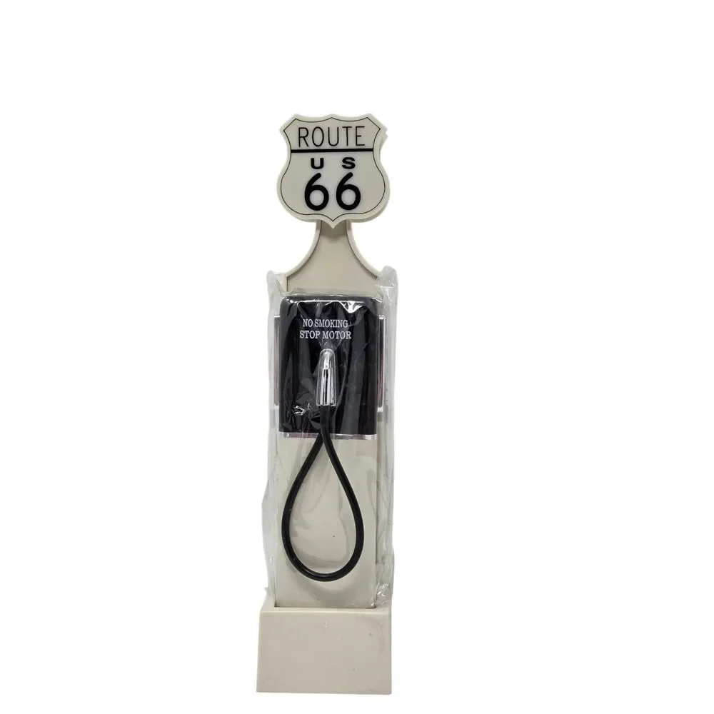 1996 Route‎ 66 Gas Pump Salt Pepper Shakers Lighted Stand NIB Shadle Ethyl